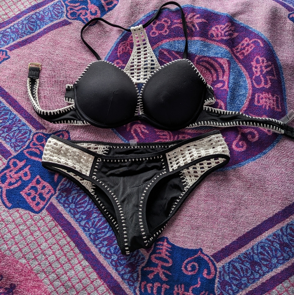 Victoria Secret Carova Crochet Bikini Set